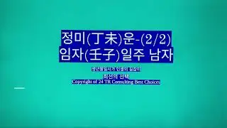 정미(丁未)운-임자일주 남자