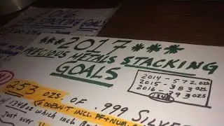 My 2017 REALISTIC GOALS for Stacking Silver, Gold & Numismatic coins going into YEAR #4