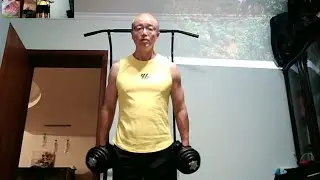 46 sets including dumbbell hammer curls #Vegan Uncle's Fitness Diary, 35 years, 119 times