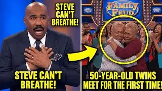 Steve Harvey Can&rsquo;t Breathe After 50-Year-Old Twins Meet for the FIRST TIME
