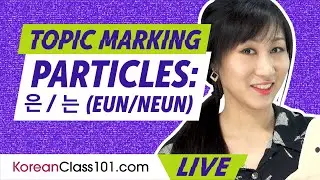 Korean Topic Marking Particles: How to Use 은/는 (eun/neun)