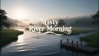 🌫️ Misty River Morning | Calming Lofi Ambience with Gentle Piano & Nature Sounds ✨