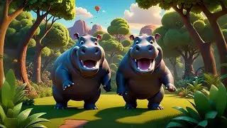 Six Happy Hippos Dance at Noon + More Nursery Rhymes & Kids Songs