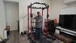 Build muscle with this multi power rack power cage with cable system