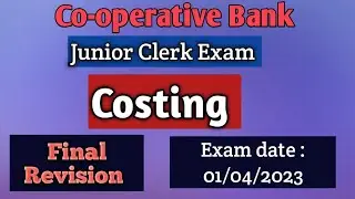 Costing/Co-operative bank Junior Clerk exam/Important questions/പ്രധാനപ്പെട്ട ചോദ്യങ്ങൾ