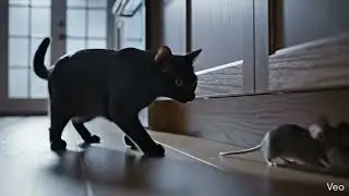 Cat catches mouse fail