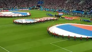 Россия - Хорватия с трибуны на стадионе Фишт Сочи