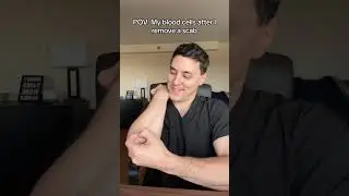 How your blood cells feel after removing a scab