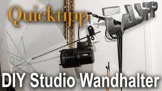 TASPP 94: Quicktipp DIY Studio Wandhalter f&uuml;r Videolicht und Blitze