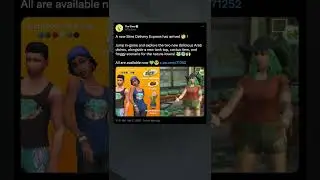 New Sims Delivery Express includes a new scenario, clothes, a cactus item and food dishes! #shorts