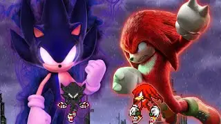 Dark Sonic V2(New) VS Knuckles(All Form) in Jump Force Mugen