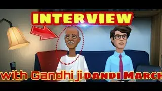 3d animation of Interview with Gandhi ji on dandi March #ufabc15anos by Technical Gamerv