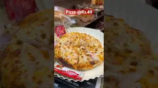 Onion Pizza only @Rs.49🤤 Delicious taste | NIT Chaupati😍 #raipur #pizza #streetfood #paisa #cheese