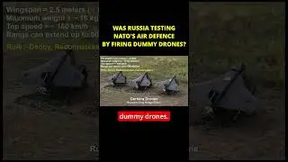 RUSSIA TESTING NATO'S AIR DEFENCE BY FIRING DUMMY DRONE AT POLAND
