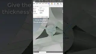 Autodesk Inventor Rib Feature #autodesk #inventor #inventorshorts #youtubeshorts #shorts #ribtool