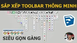 Cách sắp xếp thu gọn thanh công cụ trong Sketchup bằng Lord of the toolbar