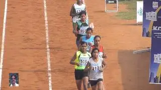 GIRL'S  U18 1500m RUN FINAL. 30th NATIONAL  JUNIOR  ATHLETICS CHAMPIONSHIPS-2014