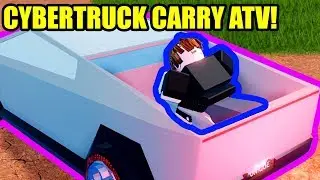 TOWING RANDOM VEHICLES using the CYBERTRUCK | Roblox Jailbreak