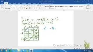 Alg2 Review 5.4-5.6 #23