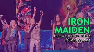 Iron Maiden inicia turnê de 50 anos com novo baterista e setlist matador. DATAS DA TURNÊ NO BRASIL!