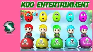 Baby Shark Dance | Colorful Animals Song | Nursery Rhymes & Kids Songs | KOO Entertainment