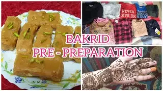 BAKRID PRE PREPARATION VLOG ~ GHEE MYSORE PAK RECIPE IN TAMIL ~ EID UL ADHA DRESS ~ BAKRA EID