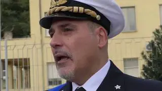 FESTA SANTA BARBARA -CAPITANERIA DI PORTO ALZA BANDIERA E CERIMONIA  CATTEDRALE ORTONA