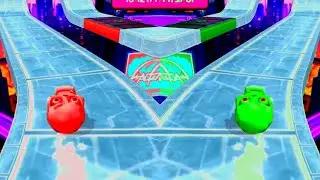 Red Skull Ball Vs Green Skull Ball Going Balls Gameplay Level 273-276 Android Games #goingballs