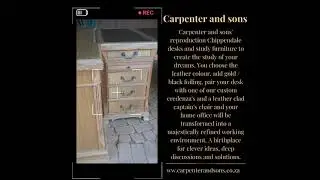 Chippendale Desk and credenza