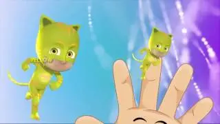 Pj Masks Catboy Learn Colors for Kids Children Finger Family Nursery Rhymes Learning Video