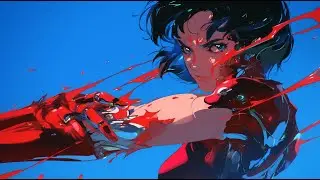 2 0 5 2 Femme Cyberpunk // Painted in Rage // Anime Loop, Ambientwave, Drone ambient
