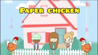 How To Make Paper Chicken/Origami Chicken/4K Video/Easy Paper Craft With Animations |Tanam's World|