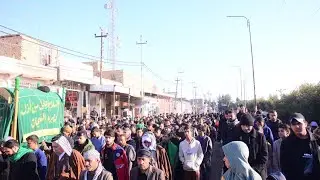 التشييع الرمزي لنعش الامام موسى الكاظم ع || موكب الامام موسى الكاظم ع / الديوانية ناحية نفر 