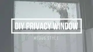 DIY Privacy Window Screen