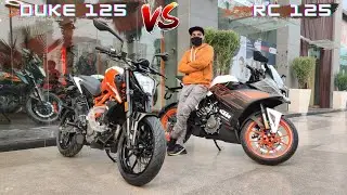 Ktm RC 125 Bs6 Vs Duke 125 Bs6 Full Comparison |Which One You Should Buy|🔥