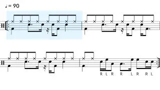 7 Syncopated Grooves & Fills: Interactive Play Along for Intermediate Drummers