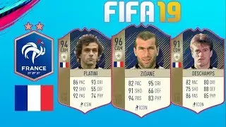 FIFA 19 France New Icons Wishlist w/ Zidane, Platini, Thuram