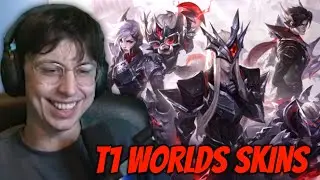 T1 WORLDS SKINS FOR 2024 ARE HERE - CAEDREL REACTS