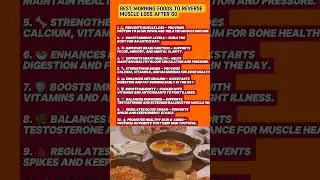 Best morning food to reverse muscles after 60: #after60 #breakfast