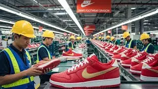 Why Nike Air Jordan 1 Are So Expensive? - Factory Process (ASMR)