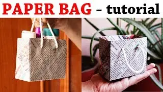 How to Make a Paper Bag Using Newspaper – Paper Bag Making Tutorial (VERY EASY)