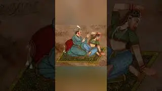 Romantic Mughal Miniature Paintings #shorts #youtubeshorts #shortsvideo #mughal