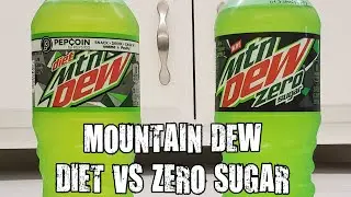Old School Diet Mountain Dew vs The New Mountain Dew Zero Sugar