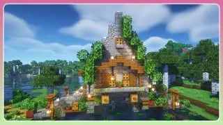 How to Build a Stone Bridge House in Minecraft | Unique Bridge & House Combo Tutorial