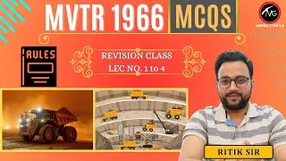 MVTR 1966 MCQs| Mining Vocational Training Rules,1966| REVISION LEC 1 to 4| Most Important Questions