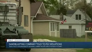 Sandblasting company told to fix violations