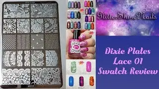 Dixie Plates Lace 01 Stamping Plate Swatch Review