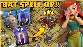 BAT SPELL OP!! TH10 GoWitch Attack Strategy With Bat Spells - Best TH10 Attack Strategy!! COC