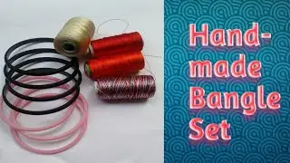 #handmadebangle#Amanhandmades DIY//Making of Handmade Bangle set at home//