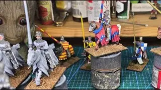 Live Paintalong french mounted knights for ecorcheurs from Gripping Beast pt3
